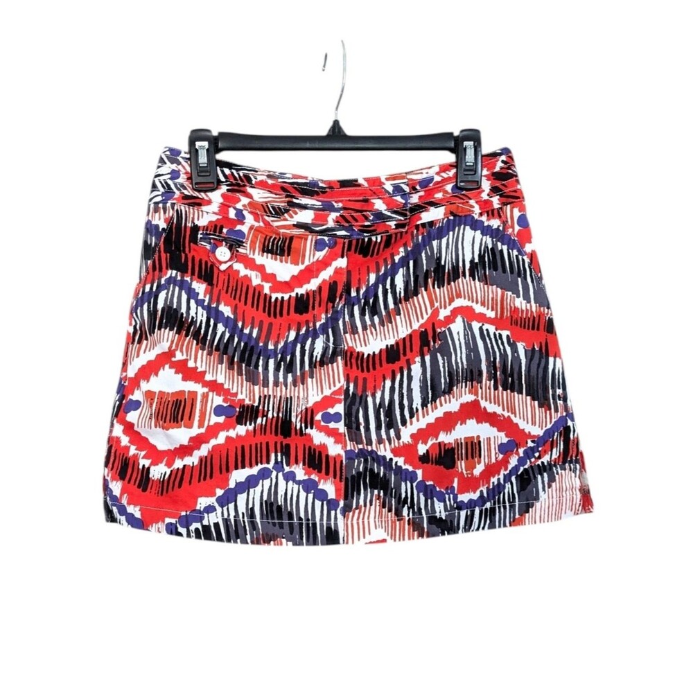 Attyre Skirt With Undershorts / Skort - Size 6 Womens - Red, Blue, Black, White